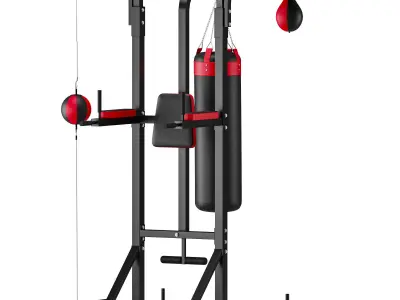 Power Boxing Station Stand Gym Speed Ball Punching Bag 3D model
