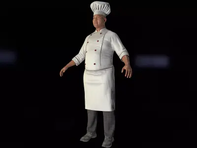 Master Chef with High-Quality 3D Models 3D model