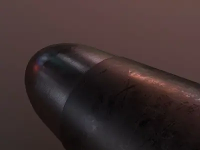 Super-realistic bullet 3D model