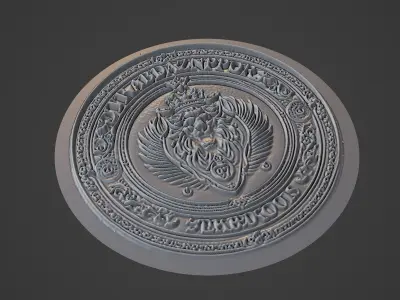 Trabzonspor Football Medallion 3D print model
