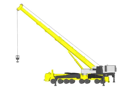 truck crane 3D model purchase