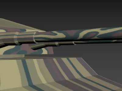 Ratte tank in camouflage 3D model