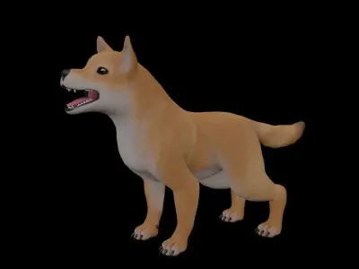 Floki Dog Low-poly 3D model