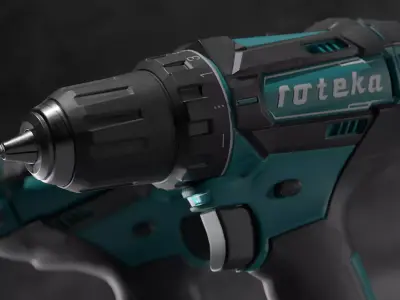 Cordless Drill Low-poly 3D model purchase