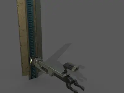 PBR old manipulator 3D model