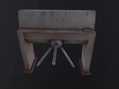Turnstile 3D Model Low-poly 3D model