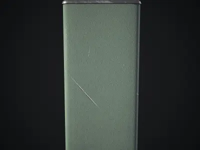 Army Flask v2 Low-poly 3D model