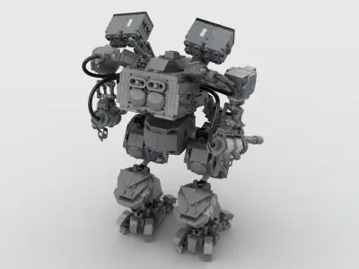 shermantanker mech  3D model