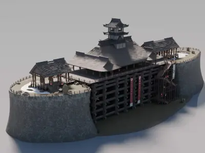 Traditional Japanese House 28 3D model