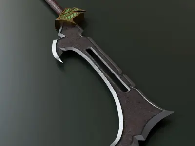 Fantasy knife set 88 3D model
