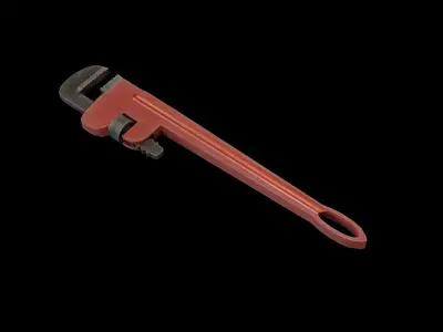 Pipe Wrench Low-poly 3D model order