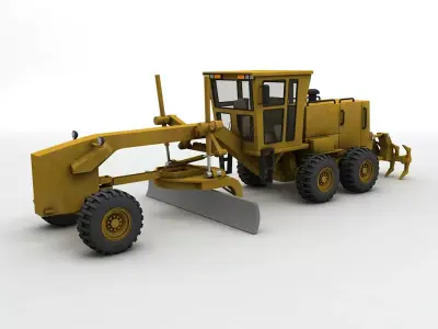 140H Road Grader 3D model