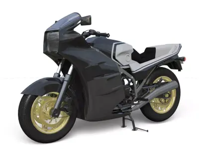 750cc motorcycle 3D model