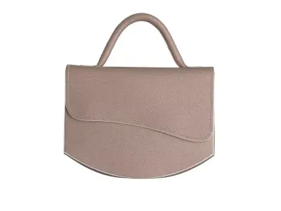 Beige Mini Tote Bag 3D model