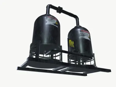 Chemical Tank 3D model buy