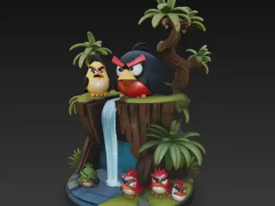 Angry Birds Free 3D print model