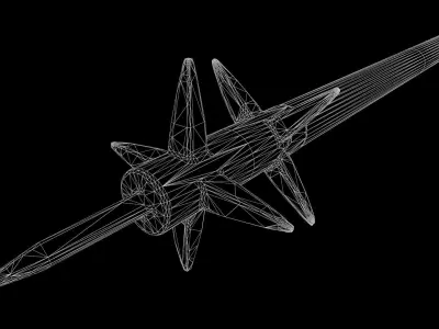 Morningstar Mace Low-poly 3D model