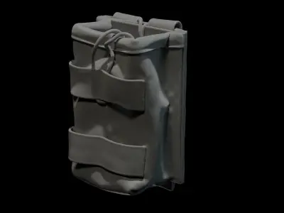 Marvelous Designer  AR15 Empty Ammo Pouch 3D model