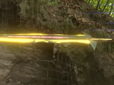 Two Hand Sword Low-poly 3D model
