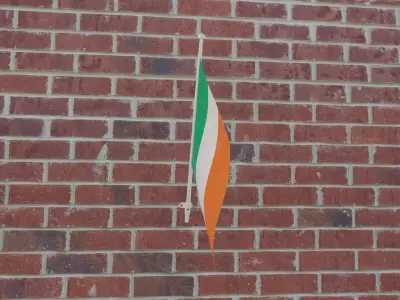 Flag of Ireland 3D model