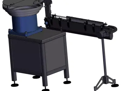 Plastic Bottle Feeding Machine  3D model