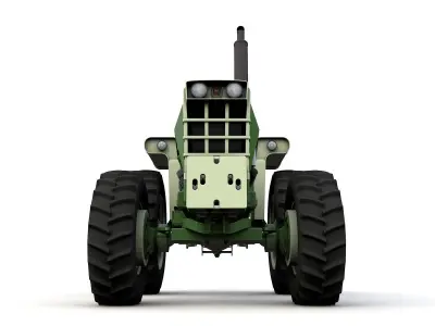 Oliver 2255 4WD Tractor 1972 3D model