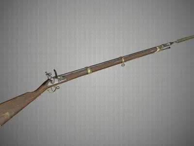 Charleville musket Low-poly 3D model