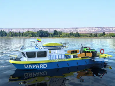 DAPARD Rescue boat 3D model
