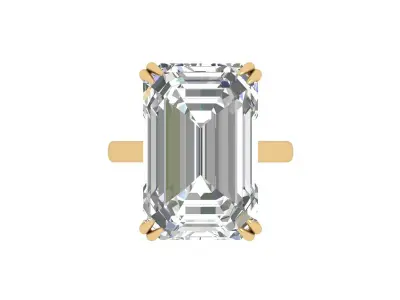 Emerald Radiant Ring 3D print model 24