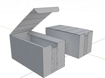 Cardboard Display Box Packaging Mockup Free 3D model