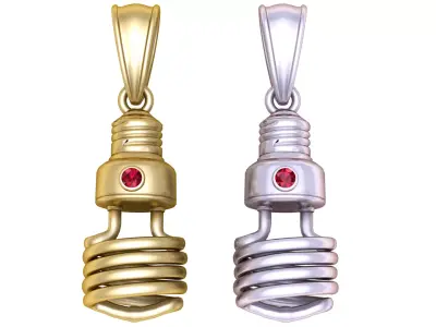 spiral coil pendant 3d printable model  3D print model