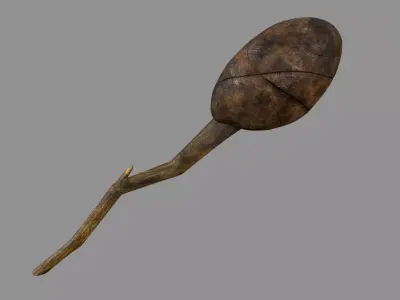 TorchB Stylized Low-poly 3D model