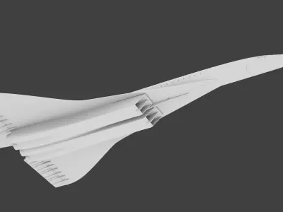 tu-144 prototype sst CCCP-68001 3D print model
