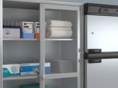 Medical Storage and warming Cabinet  3D model