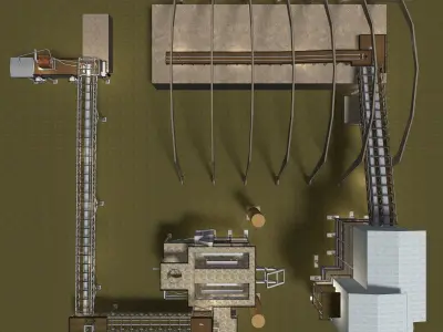 Industrial building 23zz24 3D model