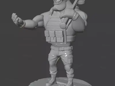 Tagilla Escape from Tarkov STL Print Figure 3D print model