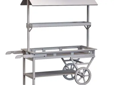 Pine Trolley Primeurs 3D model