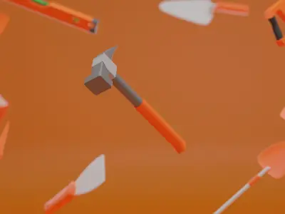 3d construction equipment Free 3D model