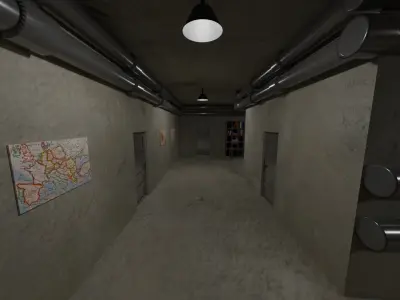 Military Bunker - Ukraine Low-poly 3D model