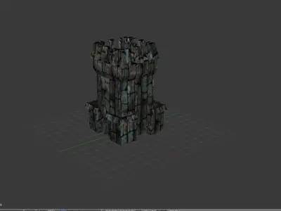 Tower rocket launcher 3D model