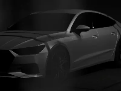 Audi A7 Free low-poly 3D model