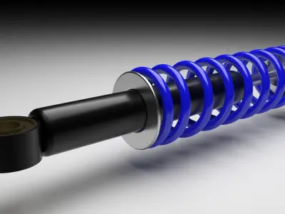 Car Shock Absorber 3D model from CGTrader