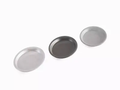 Steel Plate Set B Low-poly 3D model