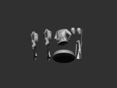 Historical War soldier 3D print model