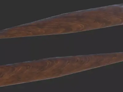 Baseball bat Low-poly 3D model