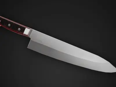 Kitchen Knife - Game Ready Low-poly 3D model