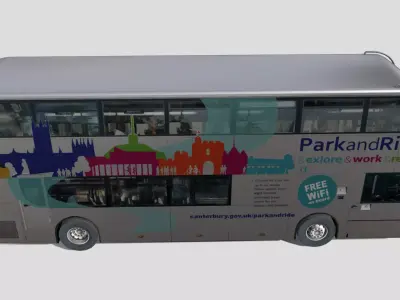 Alexander Dennis Enviro 400 Park and Ride Low-poly 3D model