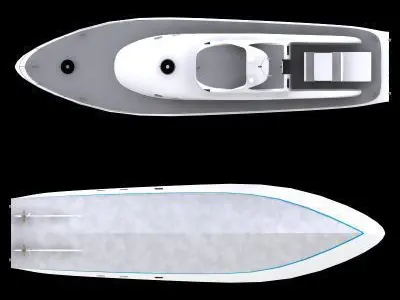 Motor Yacht - 01 - 3D model