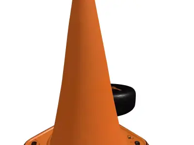 Industrial Traffic Cone Tire 3D model