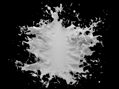 Water splash collection 3D Model Pack